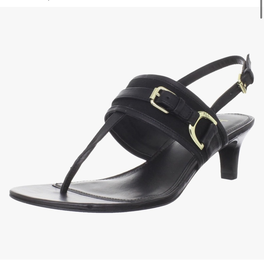 Lauren Ralph Lauren Black Kitten Heels